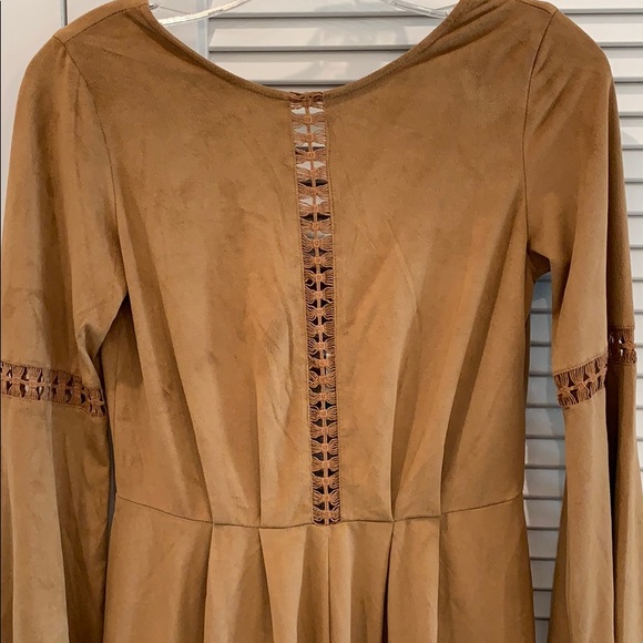 Vegan Micro Suede Romper - Picture 2 of 5